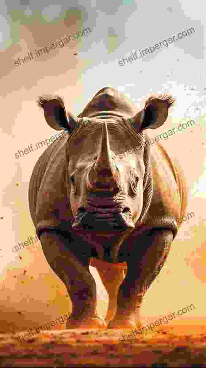 A Majestic Rhino Standing In The African Savanna, Its Massive Horn Pointing Skyward, Symbolizing Strength And Resilience. Rhinos Sharks Unicorns: A Hero S Journey