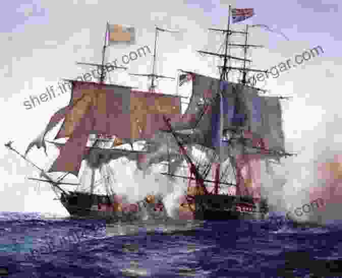 A Painting Depicting A British Warship Capturing An American Merchant Vessel During The Revolutionary War. AMERICAN VESSELS CAPTURED BY THE BRITISH DURING THE REVOLUTION AND WAR OF 1812 (1911)