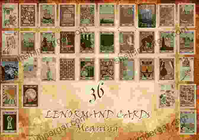 A Spread Of Lenormand Cards, Featuring The Rider, Bouquet, And House Cards Lenormand Step By Step: A Course In The Petit Lenormand