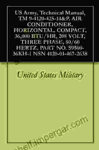 US Army Technical Manual TM 9 4120 425 14 P AIR CONDITIONER HORIZONTAL COMPACT 36 000 BTU/HR 208 VOLT THREE PHASE 50/60 HERTZ PART NO S9500 36KH 1 NSN 4120 01 467 2638